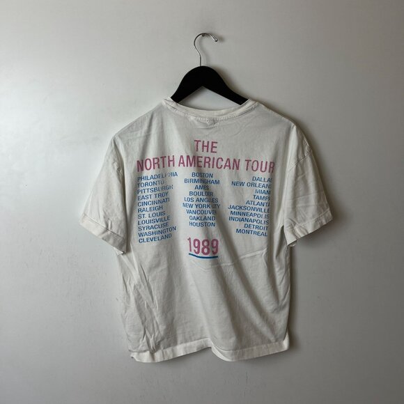 The Rolling Stone Steel Wheels Tour T Shirt Medium M Womens White Single Band - Picture 16 of 16